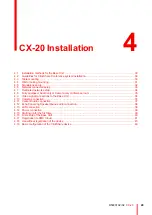 Предварительный просмотр 29 страницы Barco CX-20 Installation Manual