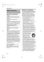 Preview for 2 page of Barco D-ILA LX-5 User Manual