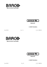 Preview for 1 page of Barco DATA 2100 R9001070 Owner'S Manual