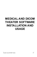 Preview for 69 page of Barco DICOM THEATER System Manual