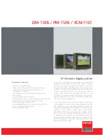 Barco DM-1126 Specifications preview