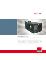 Preview for 1 page of Barco DP-1200 Specifications