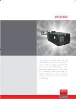 Preview for 1 page of Barco DP-2000 Specifications