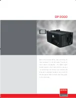 Предварительный просмотр 1 страницы Barco DP-3000 Specifications