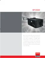 Barco DP-3000 Specifications предпросмотр