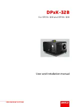 Barco DP K-32B Series User And Installation Manual preview