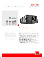 Preview for 1 page of Barco DP2K­-10Sx Technical Specifications