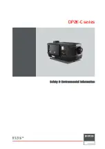 Barco DP2K-11CX Safety & Environmental Information preview