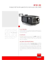 Предварительный просмотр 1 страницы Barco DP2K--20C Technical Specifications