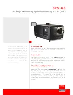 Предварительный просмотр 1 страницы Barco DP2K--32B Technical Specifications