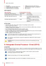 Предварительный просмотр 72 страницы Barco DP2K C User And Installation Manual