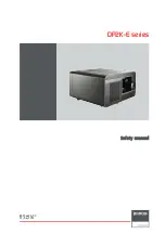 Barco DP2K-E series Safety Manual preview