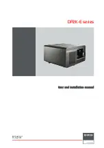 Barco DP2K-E series User And Installation Manual предпросмотр