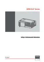 Предварительный просмотр 1 страницы Barco DP2K SLP Series Safety & Environmental Information