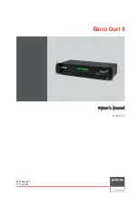 Preview for 1 page of Barco Duet II Owner'S Manual