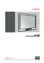 Preview for 1 page of Barco E192HSA User Manual