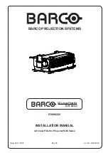 Barco ELM Series Installation Manual предпросмотр