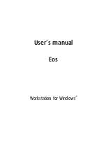 Barco Eos User Manual preview