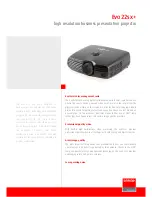 Preview for 1 page of Barco Evo22sxplus Information Sheet