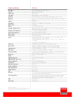 Preview for 3 page of Barco F12 Series Specifications