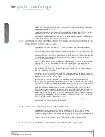 Предварительный просмотр 10 страницы Barco F35 User Manual