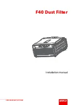 Preview for 1 page of Barco F40 Installation Manual