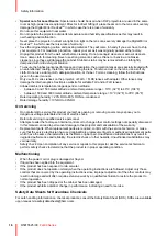 Предварительный просмотр 16 страницы Barco F400 User Manual