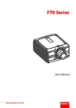 Preview for 1 page of Barco F70 - 4K6 User Manual