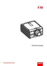 Barco F70 Series Service Manual preview