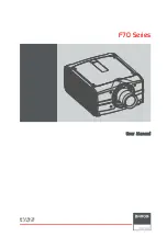 Barco F70 - W6 User Manual предпросмотр