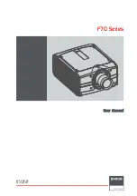 Preview for 1 page of Barco F70-W8 User Manual