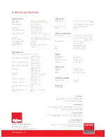 Preview for 2 page of Barco FD-471 Specifications