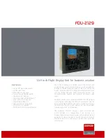 Preview for 1 page of Barco FDU-2129 Specifications