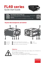 Barco FL40 series Quick Start Manual предпросмотр