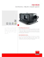 Preview for 1 page of Barco FLM HD20 Features