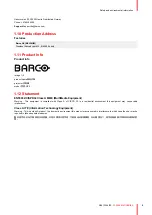 Предварительный просмотр 9 страницы Barco FS40 - 4K Safety Manual