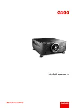 Barco G100 Installation Manual preview