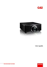 Предварительный просмотр 1 страницы Barco G62 User Manual