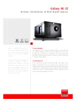 Preview for 1 page of Barco Galaxy 4K-32 Information Sheet