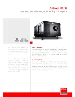 Barco Galaxy 4K-32 Information Sheet preview