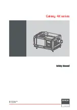 Preview for 1 page of Barco Galaxy 4K series Safety Manual