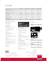 Предварительный просмотр 6 страницы Barco Galaxy Family Specfications