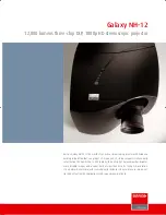 Предварительный просмотр 1 страницы Barco Galaxy NH-12 Brochure & Specs