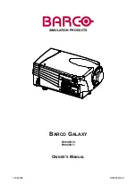 Barco GALAXY R9040310 Owner'S Manual preview