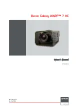 Barco Galaxy WARP 7 HC Owner'S Manual preview