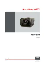 Barco Galaxy WARP R9040320 Owner'S Manual предпросмотр