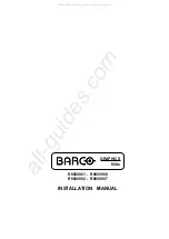 Preview for 1 page of Barco GRAPHICS 808s Isntallation Manual