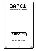 Preview for 3 page of Barco GRAPHICS 808s Isntallation Manual