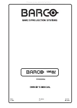 Предварительный просмотр 3 страницы Barco GRAPHICS 808s Owner'S Manual