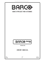 Предварительный просмотр 3 страницы Barco Graphics 9200 Owner'S Manual